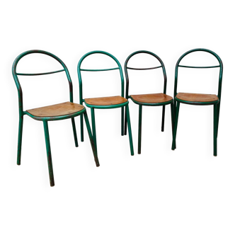 Lot de 4 chaises vintage Mobilor