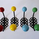 4 metal and wood hooks from the 50s