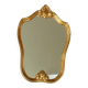 Antique shell mirror, gilded, Louis XV style