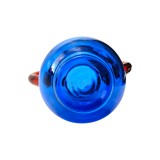 Vintage Late 20th Century Murano Glass Vase - Cobalt Blue and Red