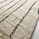 Berber carpet Beni Ouarain with black graphic patterns 2,43 x 1.65 m