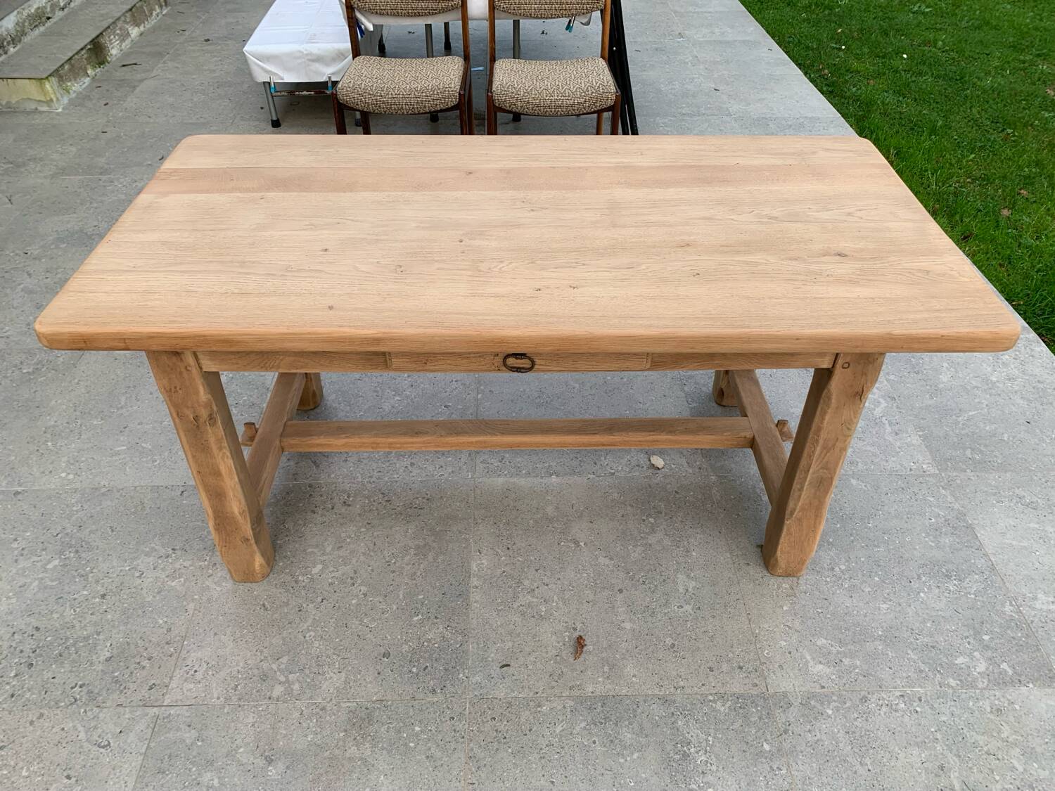 Solid oak farmhouse table