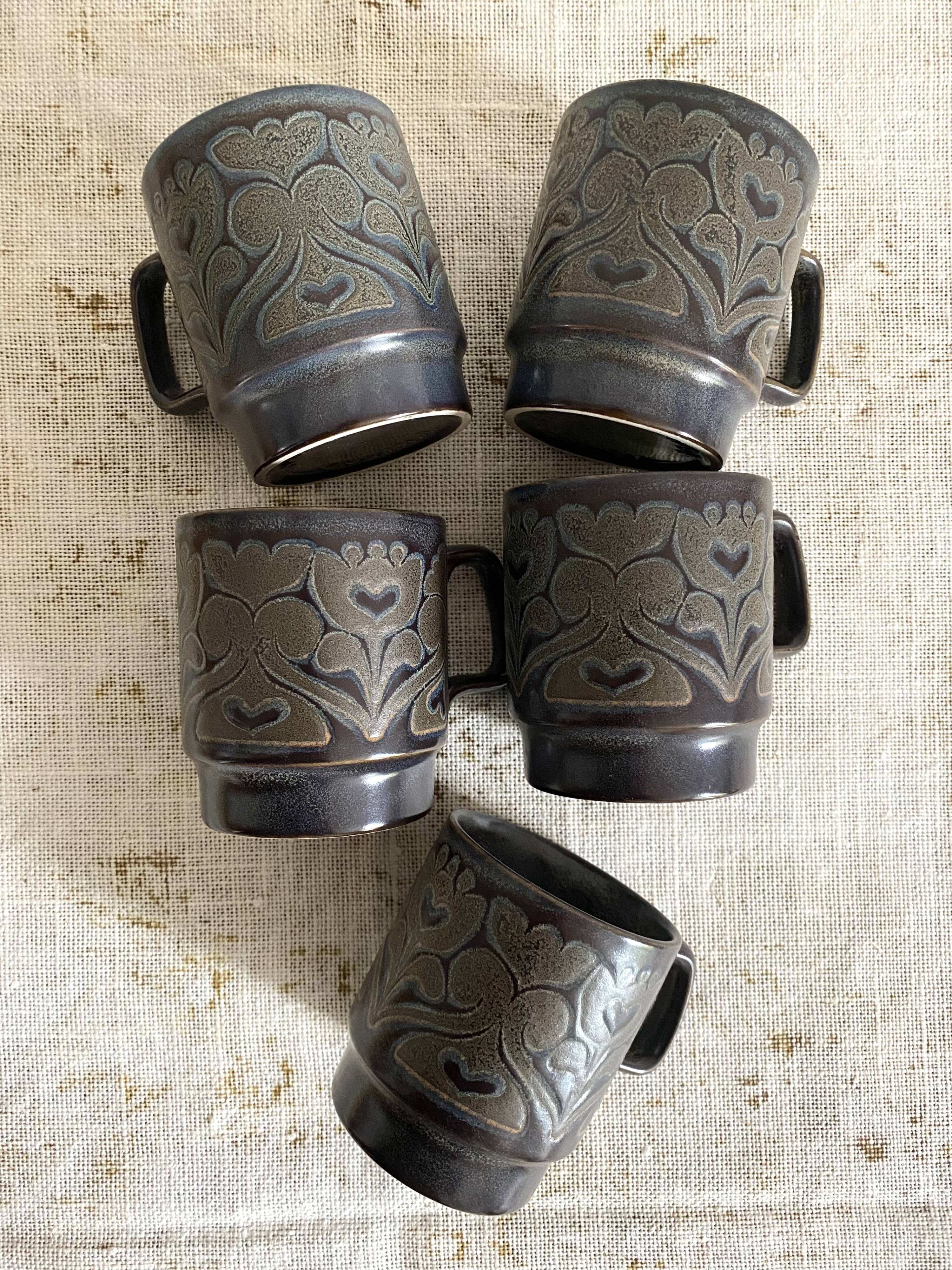 Mugs vintage Royal Alma made in England, années 70