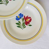 5 dessert plates of Digoin Sarreguemines dunkirk model 210688