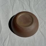 A speckled grey interior bowl with a matte brown exterior H5 D15