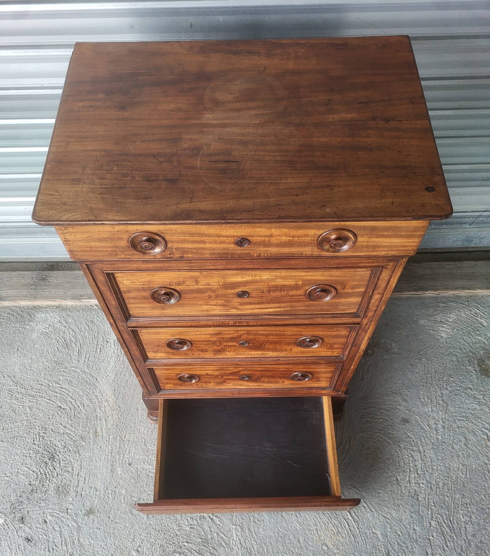 High chest of drawers Louis Philippe mid-19th century