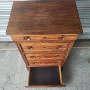 High chest of drawers Louis Philippe mid-19th century