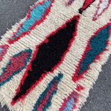 Vintage azilal berber carpet 75x180 cm