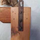 3-tier wood and rope boat shelf