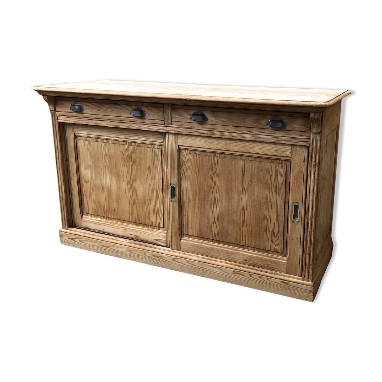 Meuble de métier comptoir buffet bahut enfilade bois brut