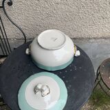 Soup tureen, Chambord model, semi porcelain, Ceranord France, vintage