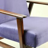 Fauteuil Vintage Renard Violet Indigo, 1970s