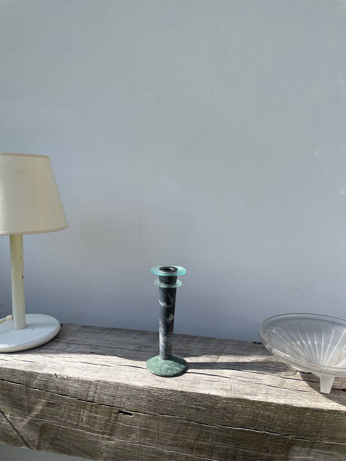 Postmodernist Milano marble candle holder