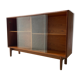 Mid Century Teak Cabinet with Glass Doors