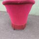 Red velvet armchair