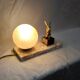 Art deco rabbit lamp
