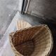 Panier a linge rotin blanc