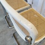 Ensemble de 2 chaises Cesca vintage de Marcel Breuer : chaises de salle à manger en osier style Mid-Century Modern