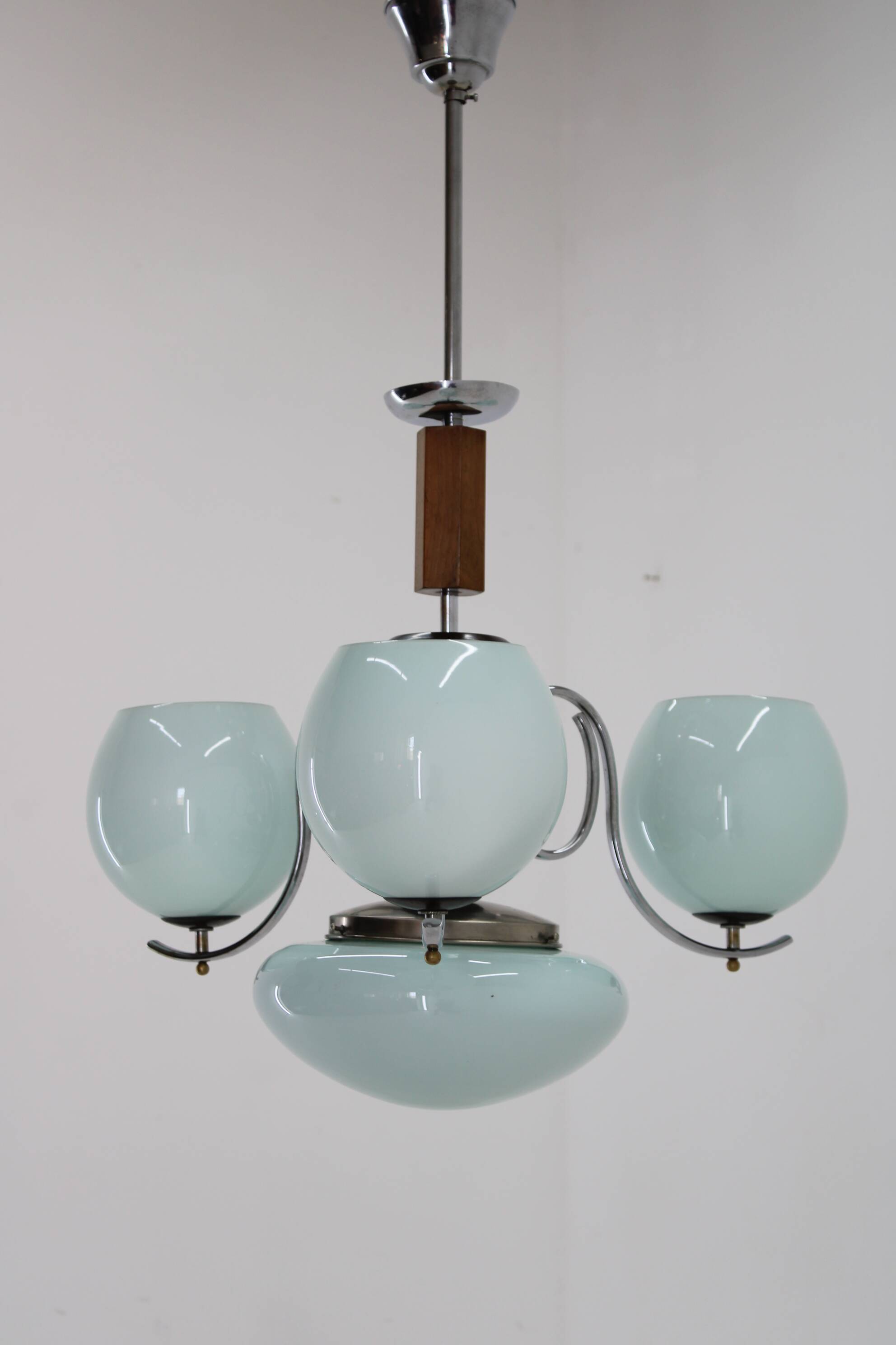 1930s Art Deco Chandelier ,Czechoslovakia