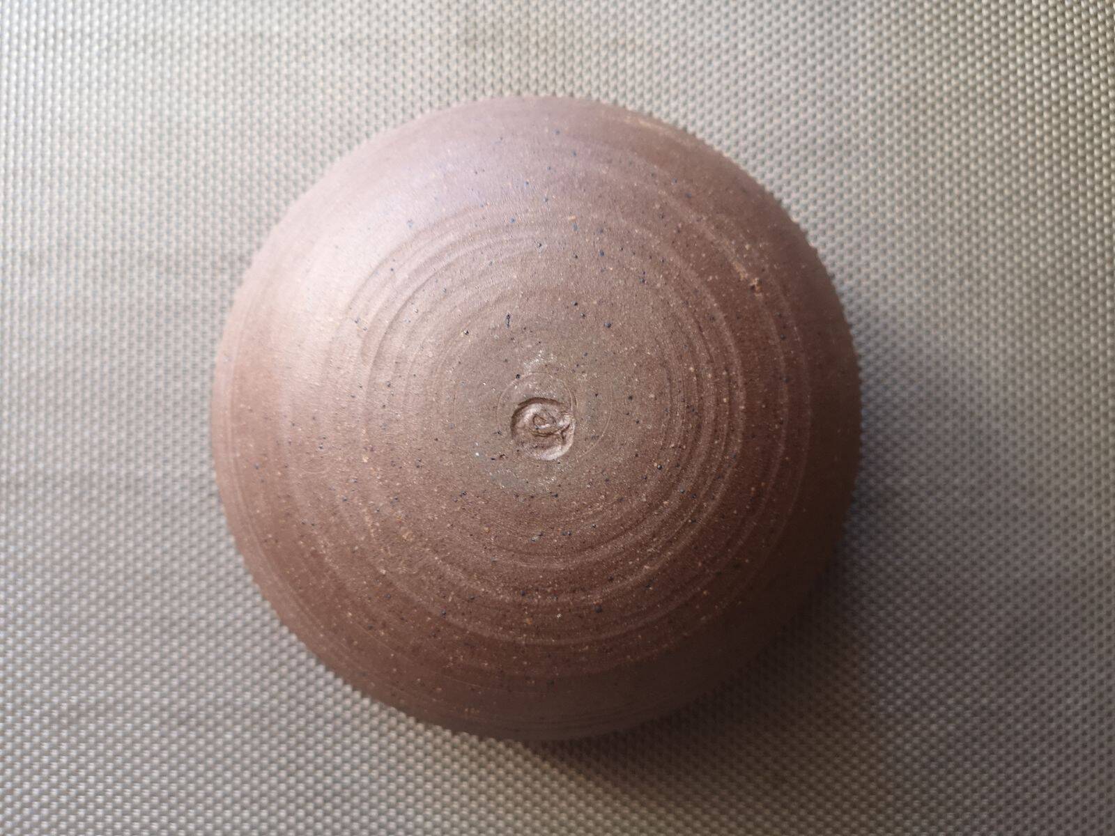 Chamotte terracotta bowl - Enamelled interior