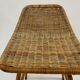Suite of six vintage bar stools in rattan design Rohe 1960