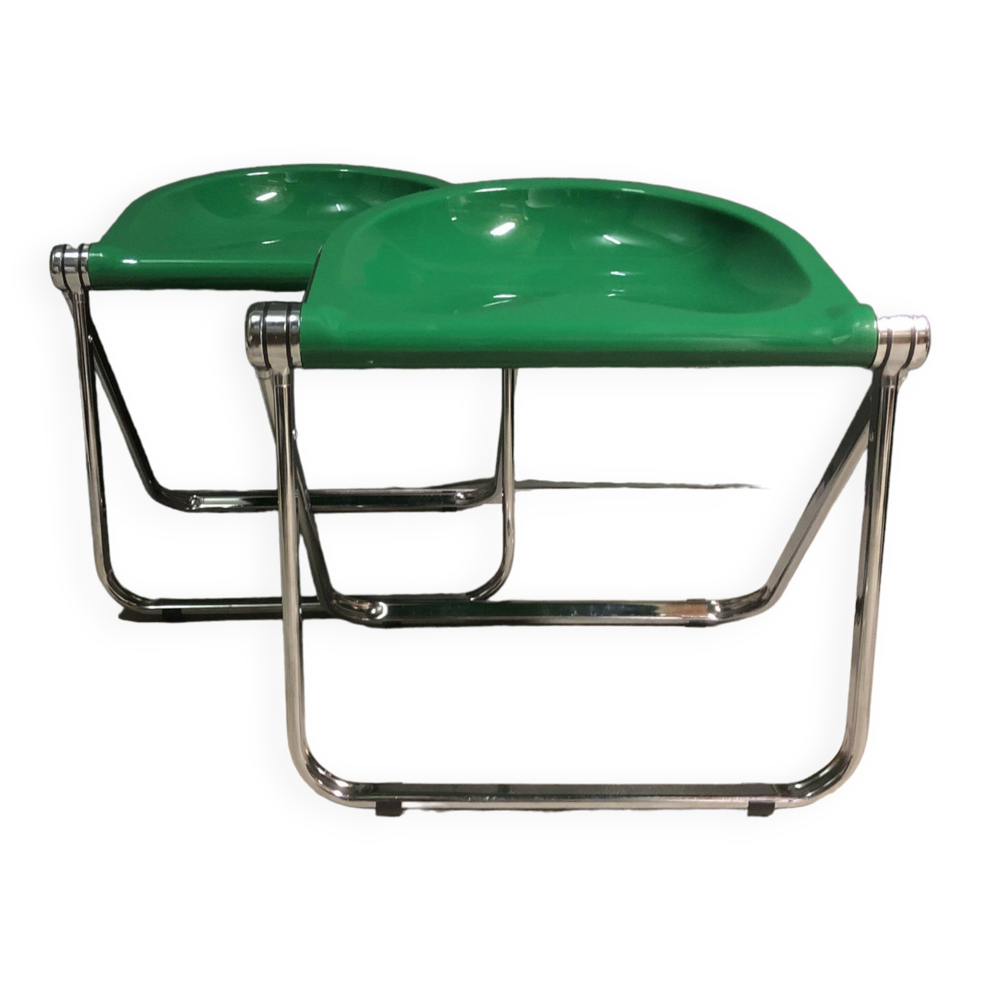 Pair of folding stools.