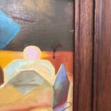 Vintage cubist school painting still life collection