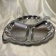 Stainless steel leaf-shaped dish