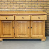 Scandinavian solid pine sideboard