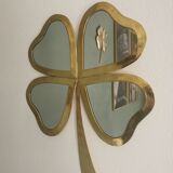 Mirror brass clover  39x46cm