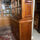 Library buffet two-body display cabinet solid cherry Louis-Philippe