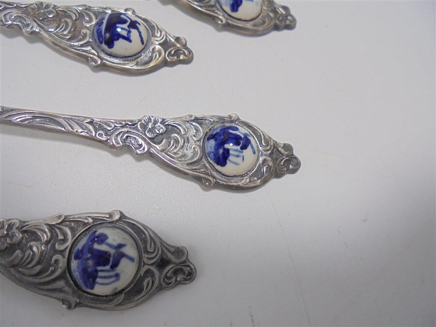 Series of 6 mocha spoons