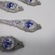 Series of 6 mocha spoons