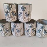 Set of 6 small vintage ceramic cups - Hygge & Lagom spirit