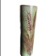Vase rouleau fond vert midcentury, La Poterie PÉrigourdine