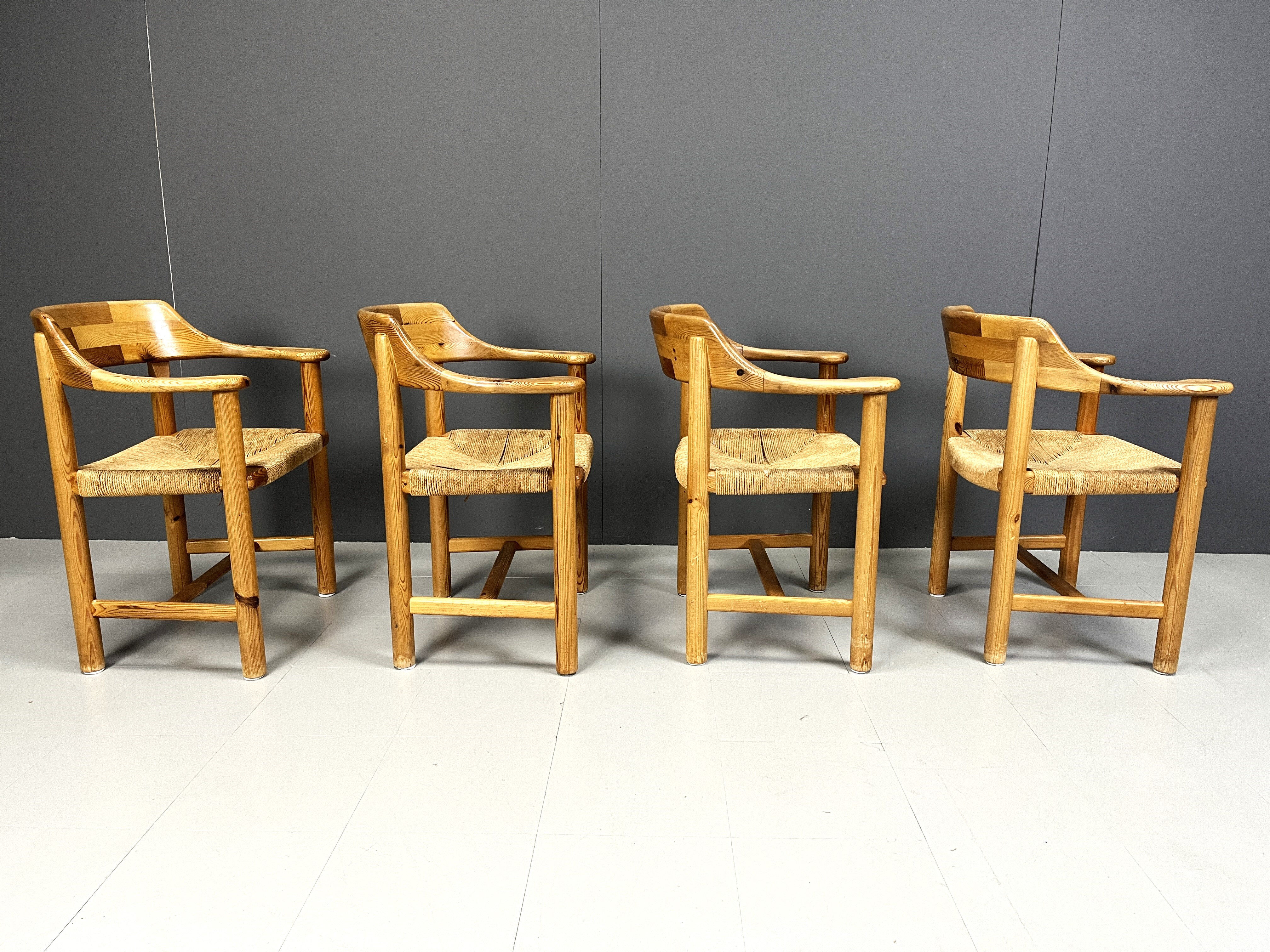 Rainer Daumiller pine wood dining chairs for Hirtshals Savvaerk - set