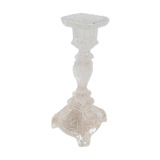 Large bucolic glass candlestick