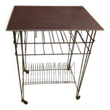 Rolling table for vinyl records from the 70s