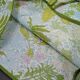 Nappe ronde à décor de fleurs vers 1970