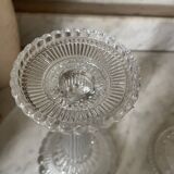 Lot of vintage glass candlesticks