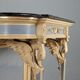 Console ancienne de style néoclassique en bois sculpté, XIXe siècle