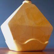 Vintage 50s cracked ceramic lamp