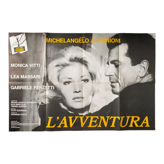 Movie poster "L'Avventura" Monica Vitti, Michelangeo Antonioni 80x120cm 70's