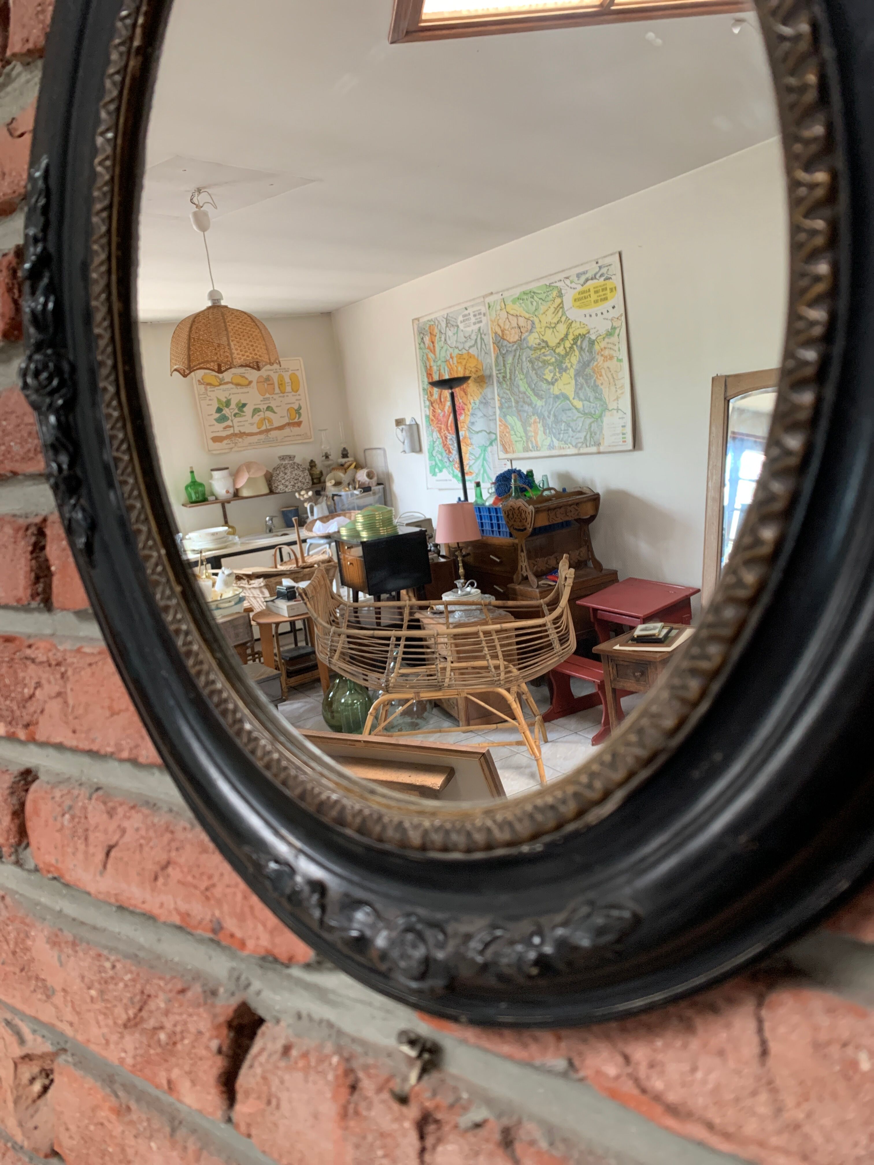 Miroir ovale 37x31cm