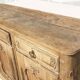 3-door sideboard in light oak, late 18th century, carved rustic work