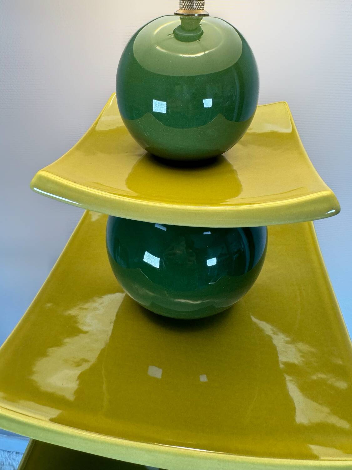 Large ceramic lamp from Albret from the 90s