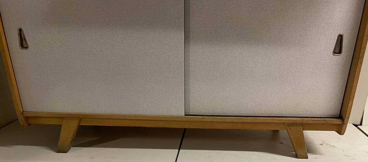 Vintage kitchen buffet with compass legs