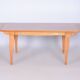 Art Deco Oak & Spruce Folding Table attributed to J. Leleu, France, 1920s