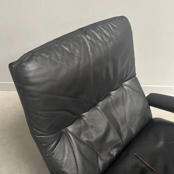 King chair with hocker by Strässle, 1960s