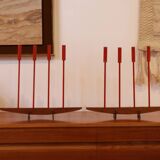 Pair of vintage Scandinavian candlesticks